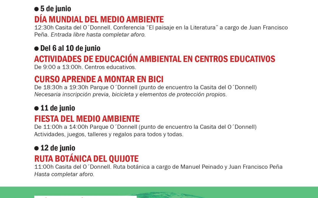 Alcalá celebra su XVIII Semana del Medio Ambiente del 5 al 12 de junio