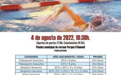 La piscina municipal de verano del Parque O’Donnell acogerá el XL Trofeo de Natación Santos Niños