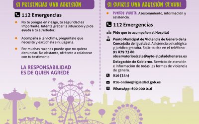 Alcalá LIBRE de violencias machistas: Campaña contra la violencia sexual durante las Ferias 2022