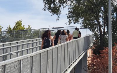 Abierta la pasarela peatonal de la calle Escudo tras finalizar las obras de reparación y adecuación