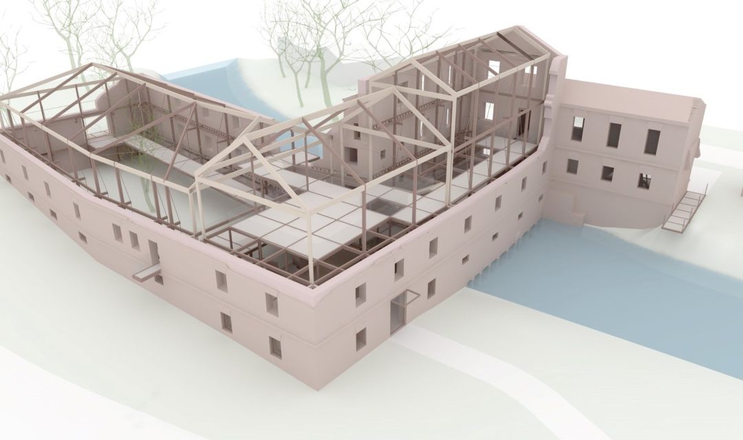 Presentado el proyecto para la Reintegración del Molino Borgoñón de la Isla del Colegio