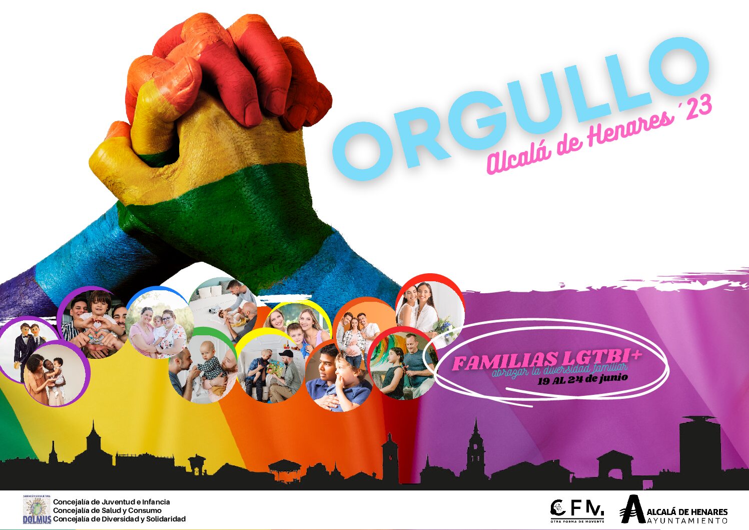 Alcalá de Henares celebra la VI Edición del Orgullo AH’23 bajo el lema ‘Familias en la diversidad’