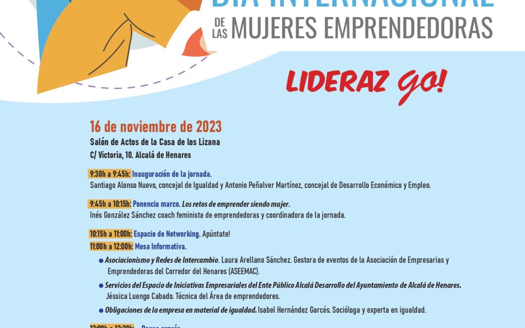 Alcalá celebra el Día Internacional de las Mujeres Emprendedoras el próximo 16 de noviembre