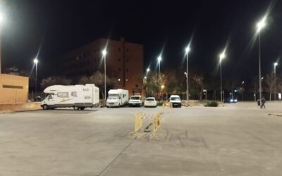 El Ayuntamiento de Alcalá recupera la iluminación en el aparcamiento de la Plaza Reina María Cristina