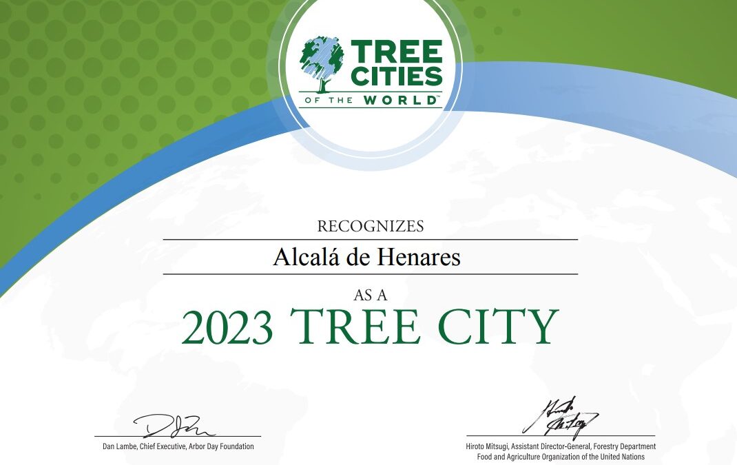 Alcalá de Henares reconocida como Ciudad Arbolada del Mundo 2023